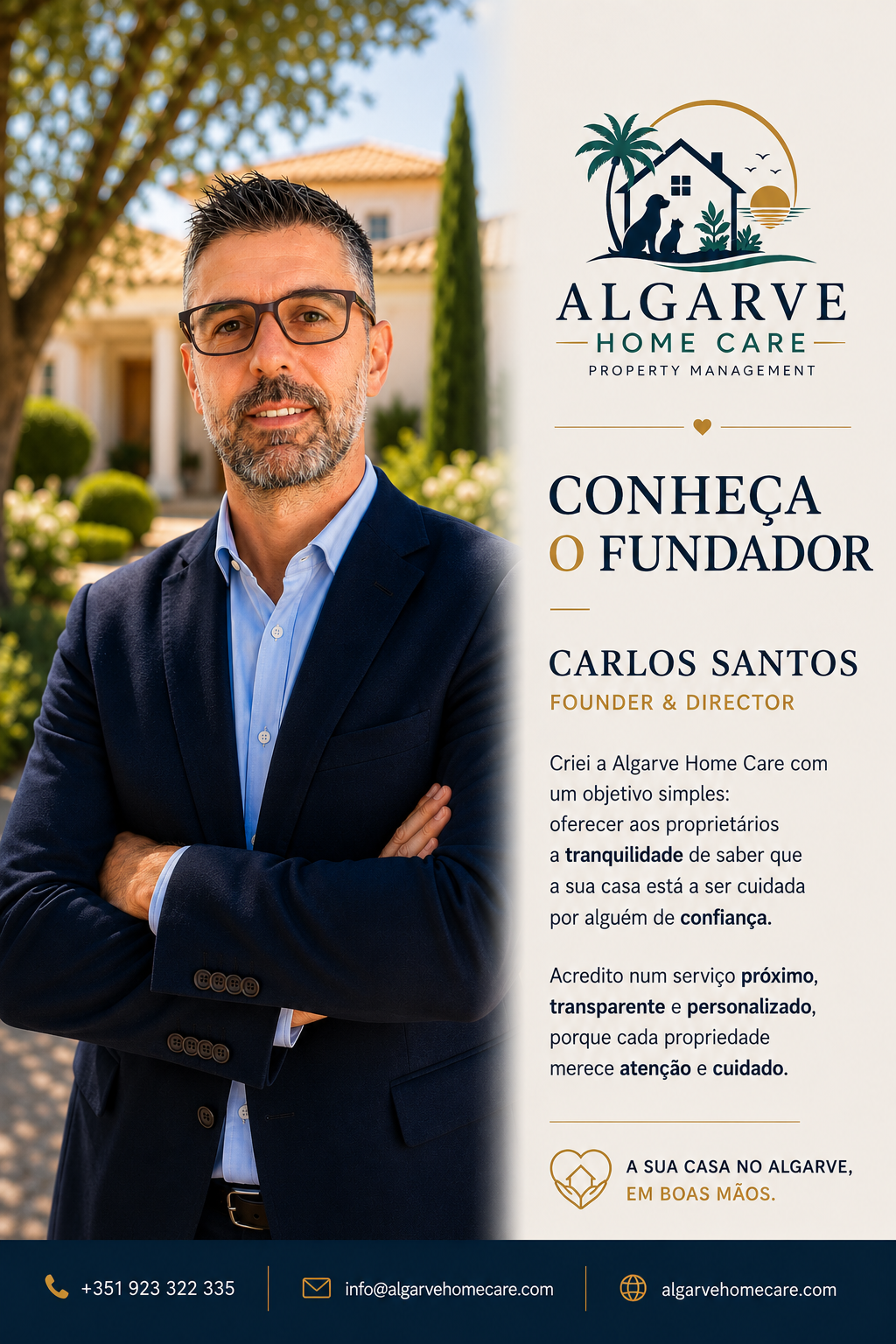 Carlos Santos, fundador da Algarve Home Care
